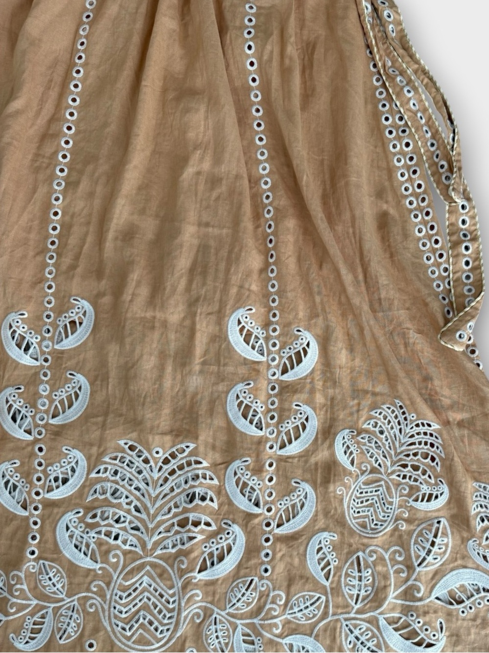 FARM Rio Peach Eyelet-Trim Maxi Dress - Picture 5 of 11